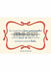 Pôster Infantil - Bons Pensamentos